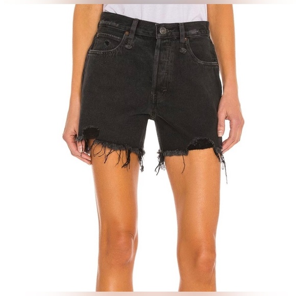 NWT Free People x We The Free Makai Cutoff Black Denim Shorts - Picture 3 of 10